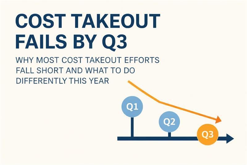 Why Most Cost Takeout Efforts Fail by Q3 and What to Do Differently This Year